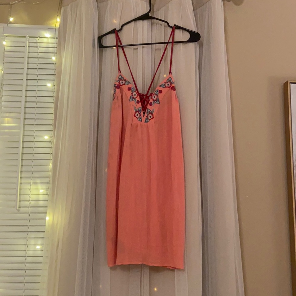 Coral boutique dress